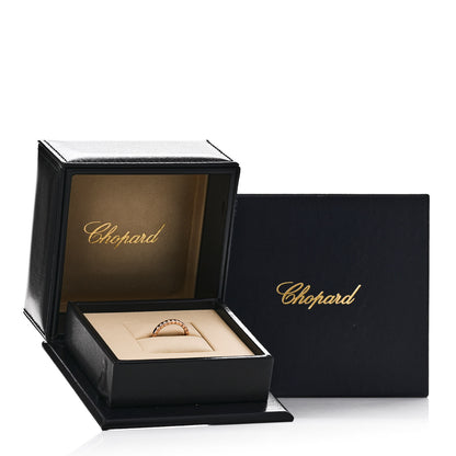 Chopard 18K Rose Gold Diamond Ice Cube Half Set Band Ring 50 5.25 6 of 6