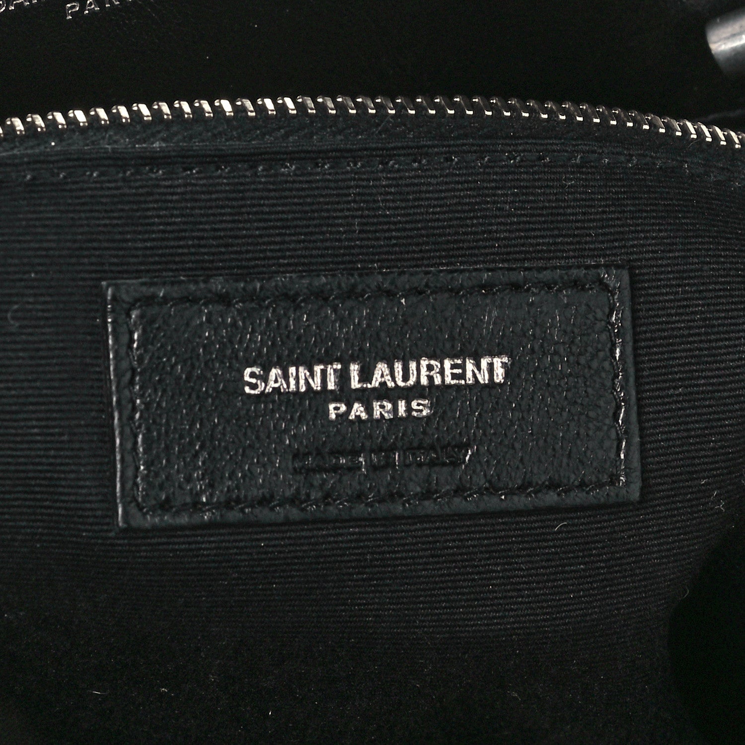 Saint Laurent Calfskin Y Quilted Monogram Large Loulou Shopper Black 7 of 12