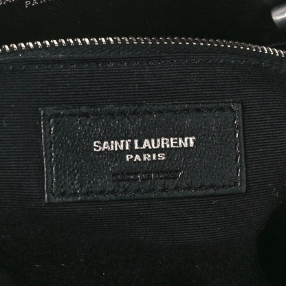 Saint Laurent Calfskin Y Quilted Monogram Large Loulou Shopper Black 7 of 12