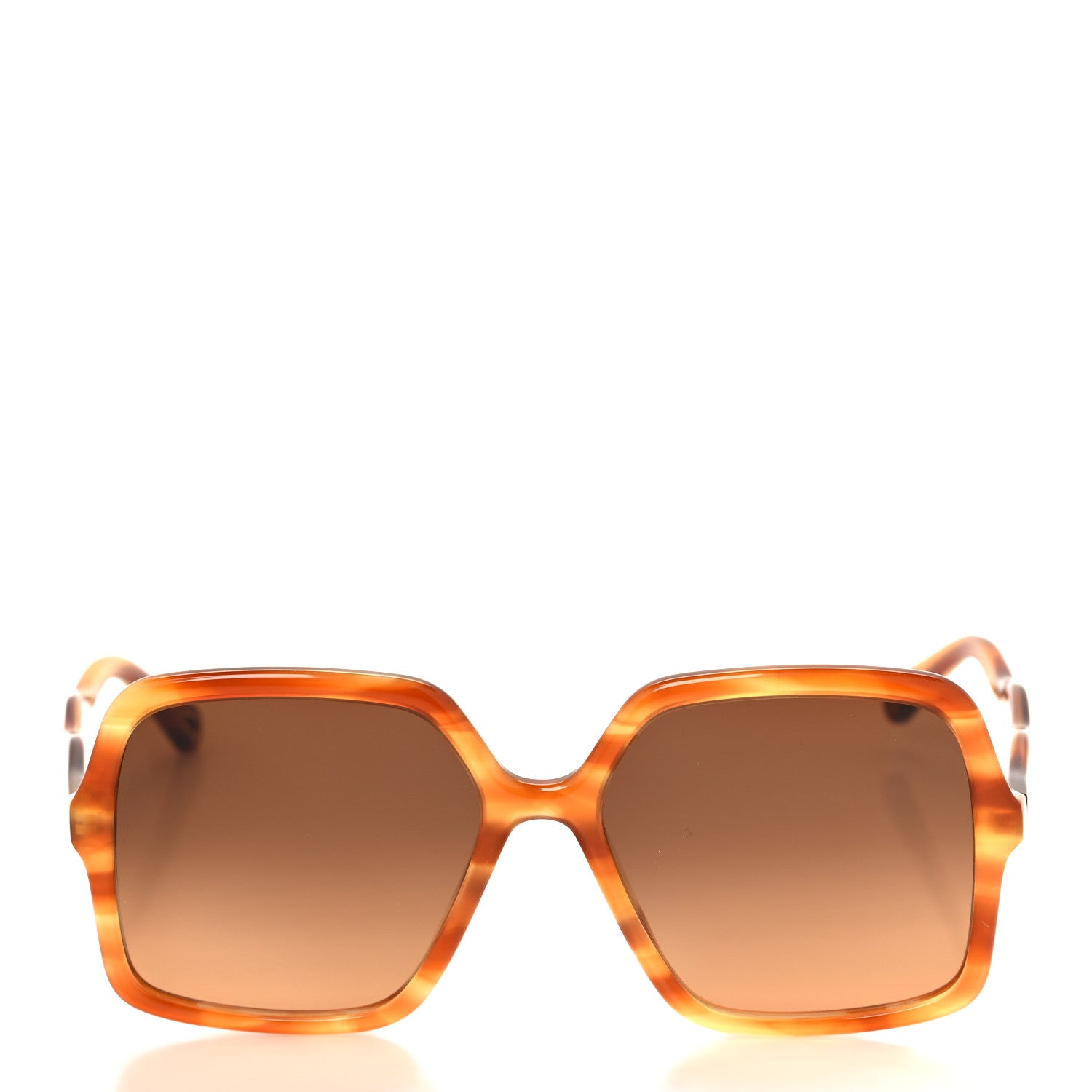 Chloe Acetate Zelie Square Sunglasses CH0086S Havana 2 of 7