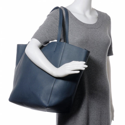 Celine Grained Calfskin Medium Horizontal Cabas Phantom Slate 2 of 8