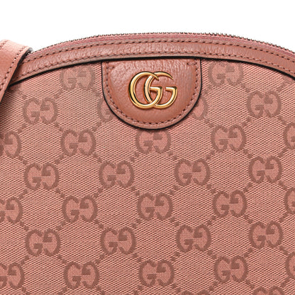 Gucci Monogram Textured Dollar Calfskin Small Ophidia Dome Shoulder Bag Cloche Rose Pink 8 of 12