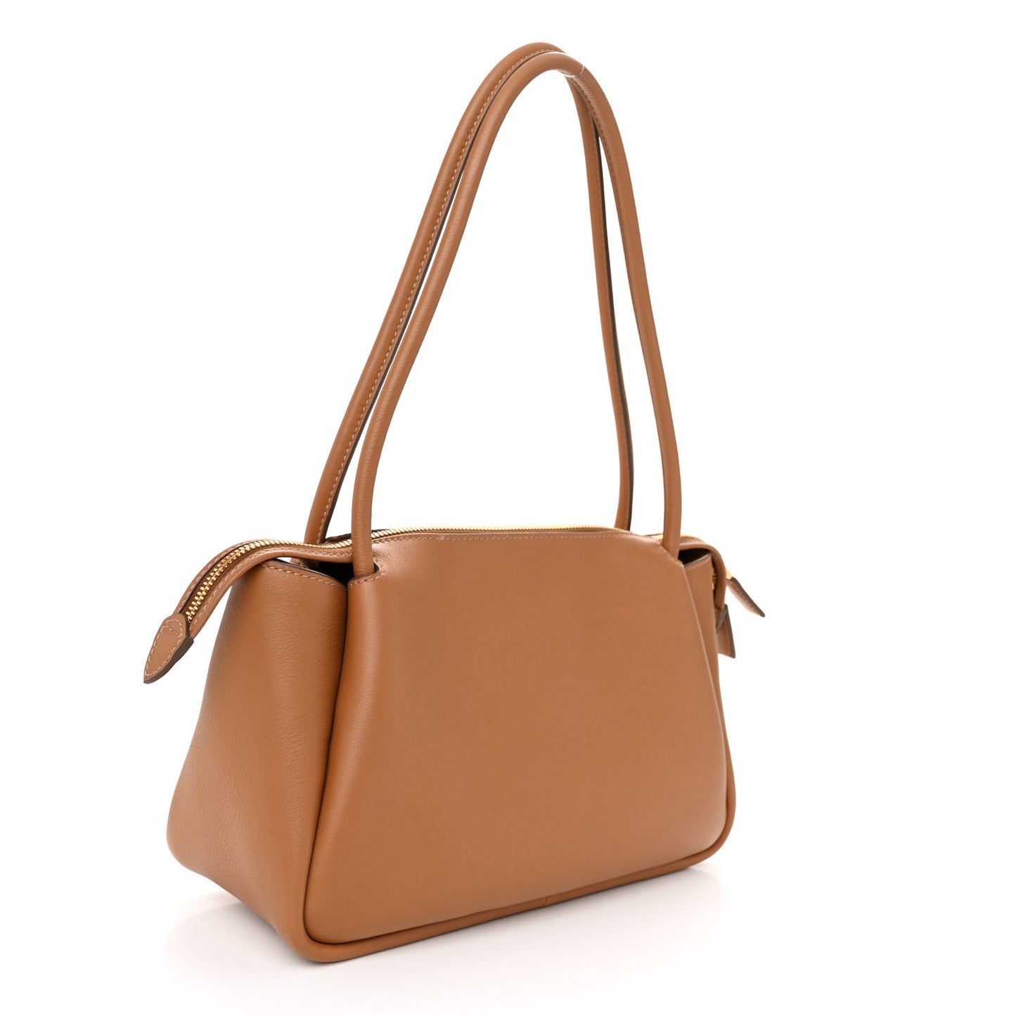 Calfskin Medium Shoulder Bag Caramel