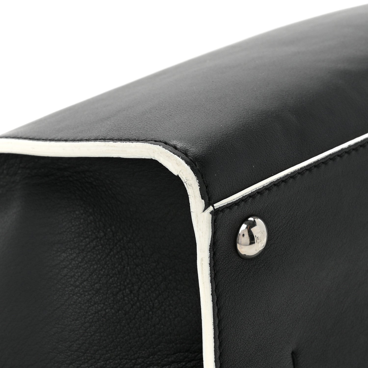 Fendi Vitello Dolce Shiny Nappa Petite 3Jours Tote Black Iris 17 of 21