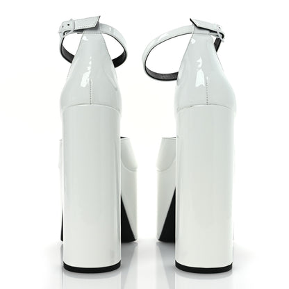 Balenciaga Patent Camden 160mm Platform Pumps 37 White 6 of 11