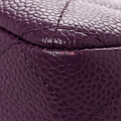 Chanel Caviar Quilted Jumbo Single Flap  Purple 12 of 13