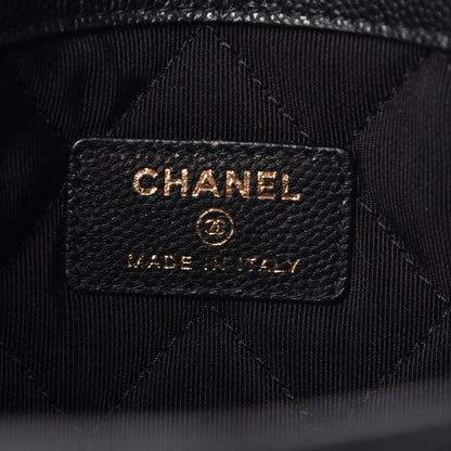 Chanel Caviar Quilted Medium Golden Class Pouch Black 8 of 12