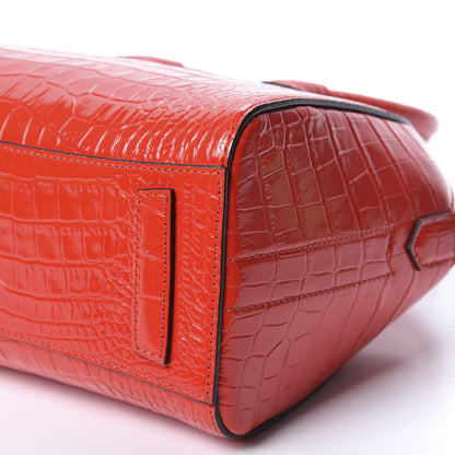 Givenchy Calfskin Crocodile Embossed Mini Antigona Red 7 of 11