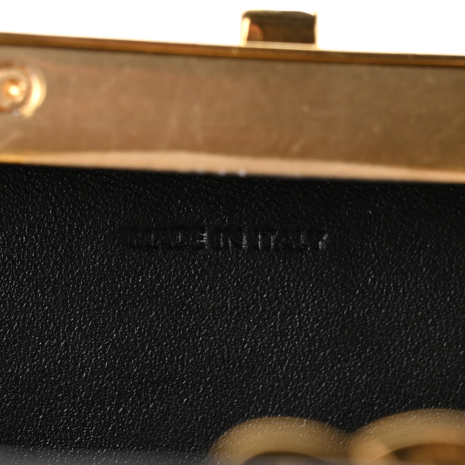 Celine Shiny Calfskin Lana Triomphe Minaudiere Black 7 of 11