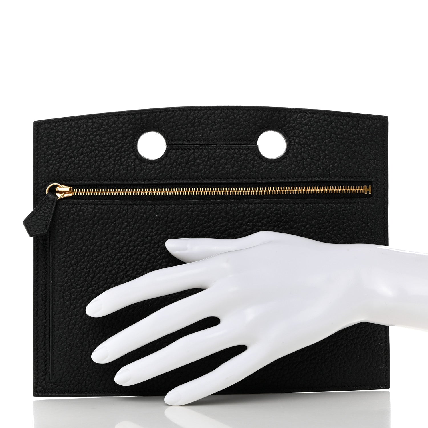 Hermes Togo Backpocket Pouch 25 Black 3 of 7