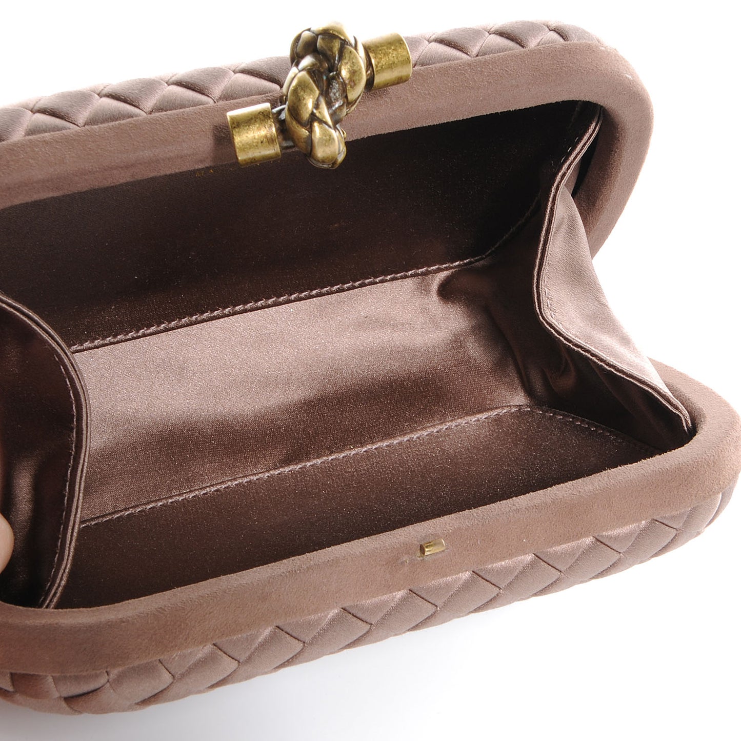 Satin Knot Clutch Dawn