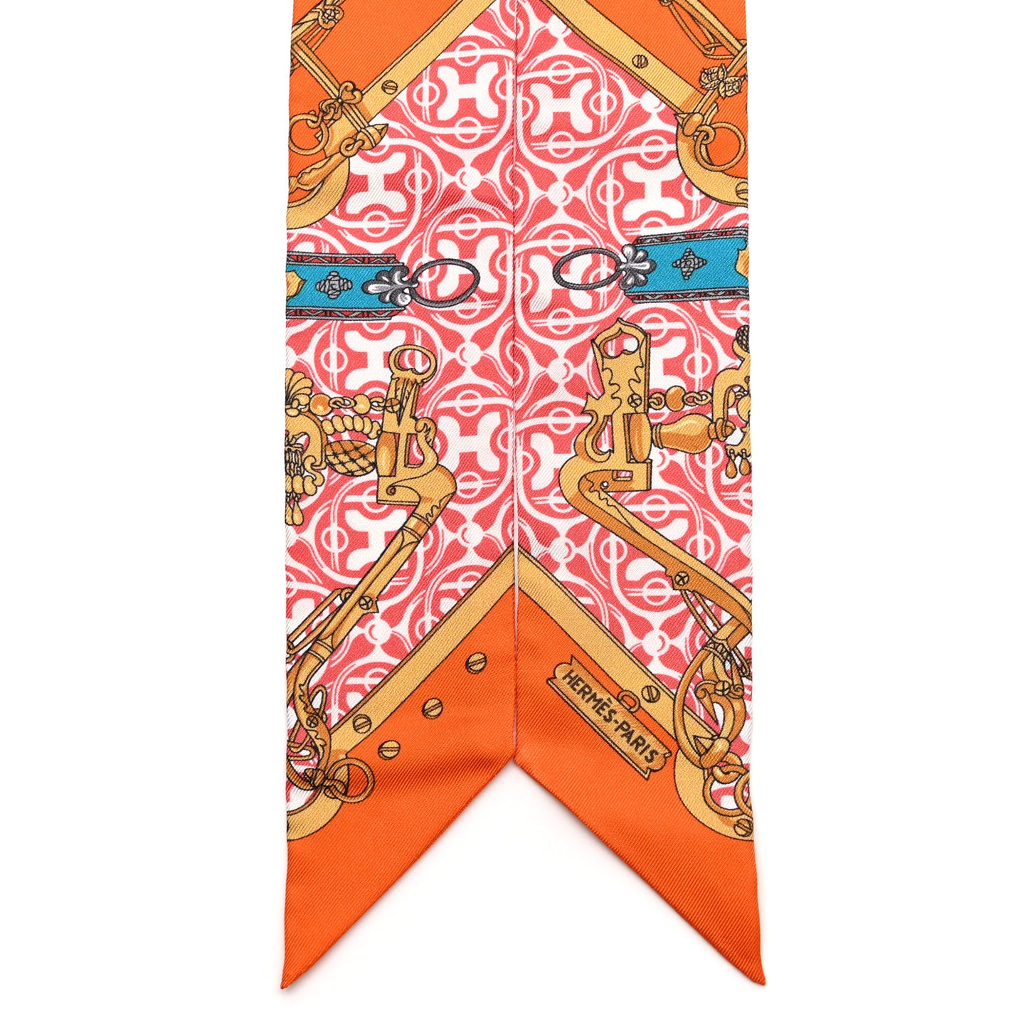 Silk Mors Et Gourmettes Remix Twilly Orange Saumon Canard