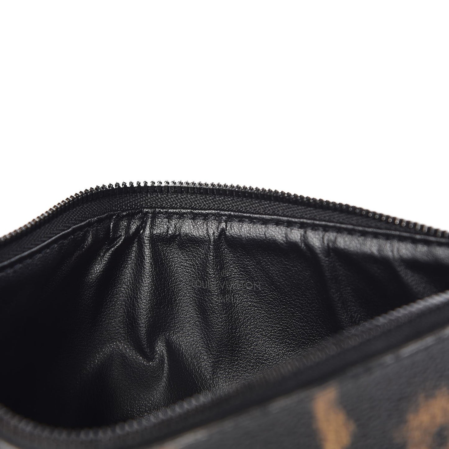 Monogram Animal Print Felicie Chain Wallet Zippered Insert