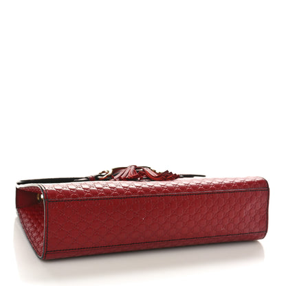 Gucci Microguccissima Medium Emily Chain Shoulder Bag Red 4 of 13