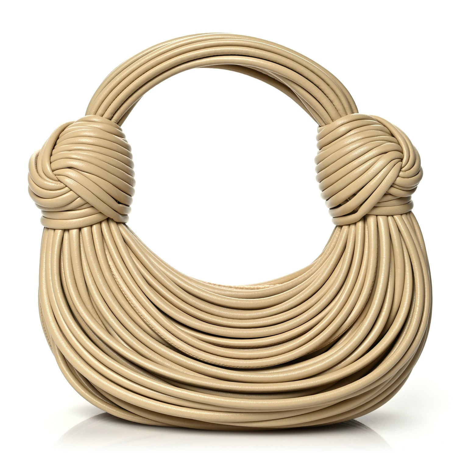 Bottega Veneta Nappa Mini Tubular Double Knot Porridge 1 of 9