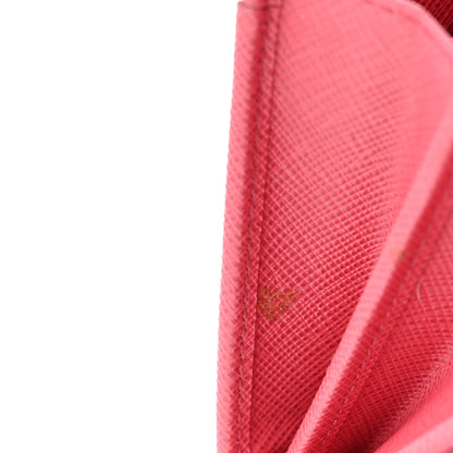 Prada Saffiano Triangle Wristlet Wallet Peonia 10 of 10