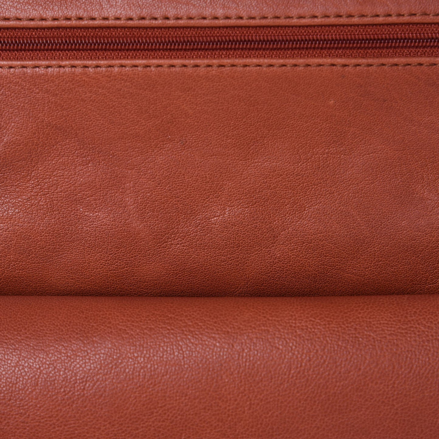 Glazed Lambskin Quilted Medium Double Flap Bijoux Chain Dark Orange