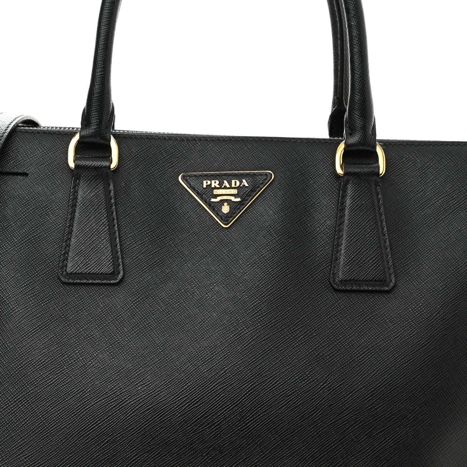 Prada Saffiano Large Galleria Double Zip Tote Black 7 of 16