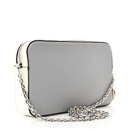Christian Dior Calfskin Chain Wallet Grey Off White 4 of 13