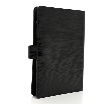 Louis Vuitton Epi Small Ring Agenda Cover Black 3 of 9