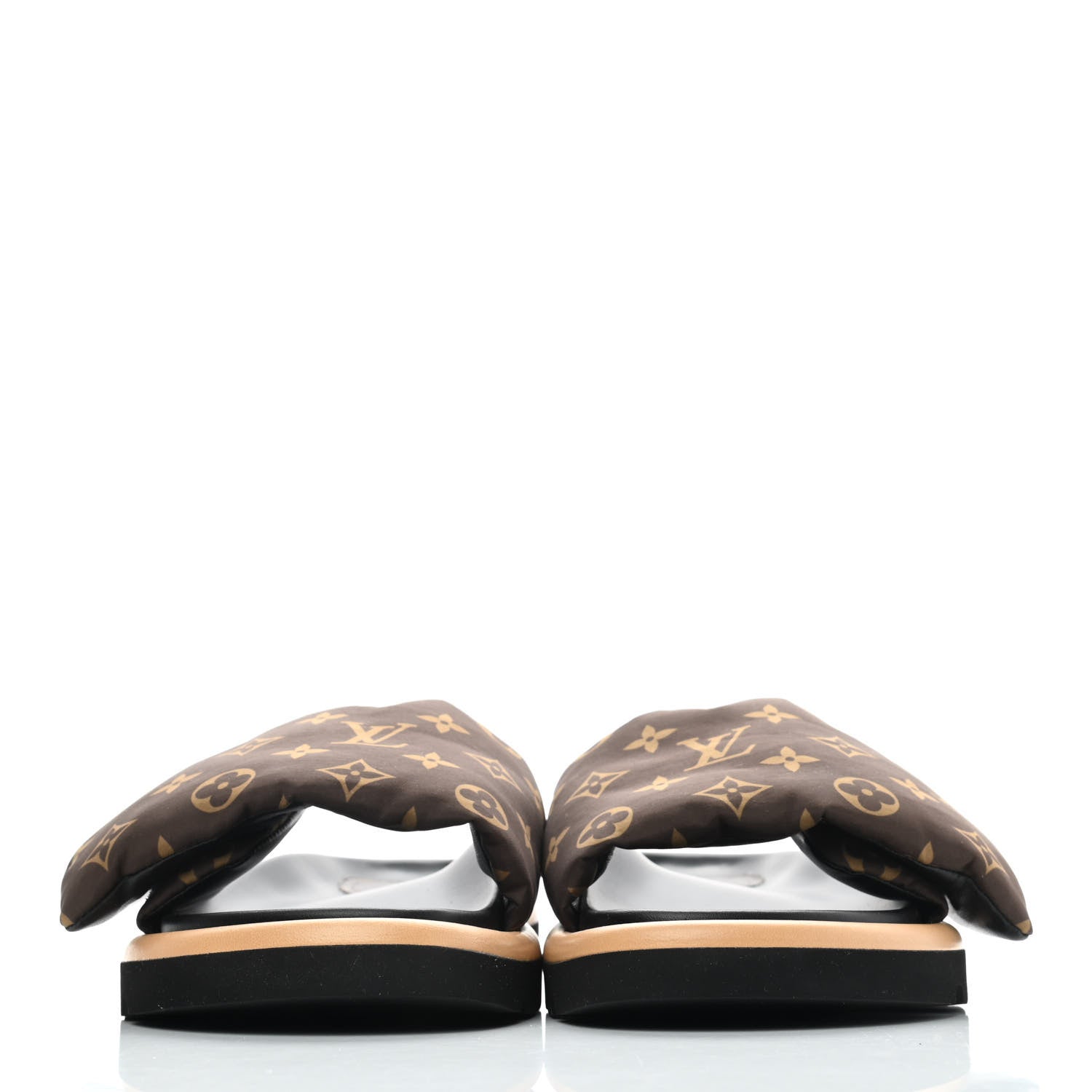 Louis Vuitton Nylon Monogram Womens Pool Pillow Comfort Mule 42 Cacao Brown 2 of 8
