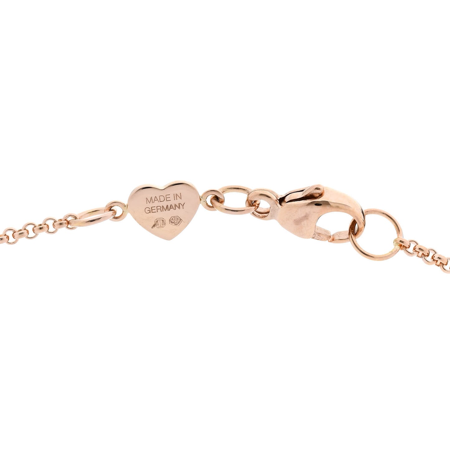 18K Rose Gold Pink Opal My Happy Hearts Pendant Necklace