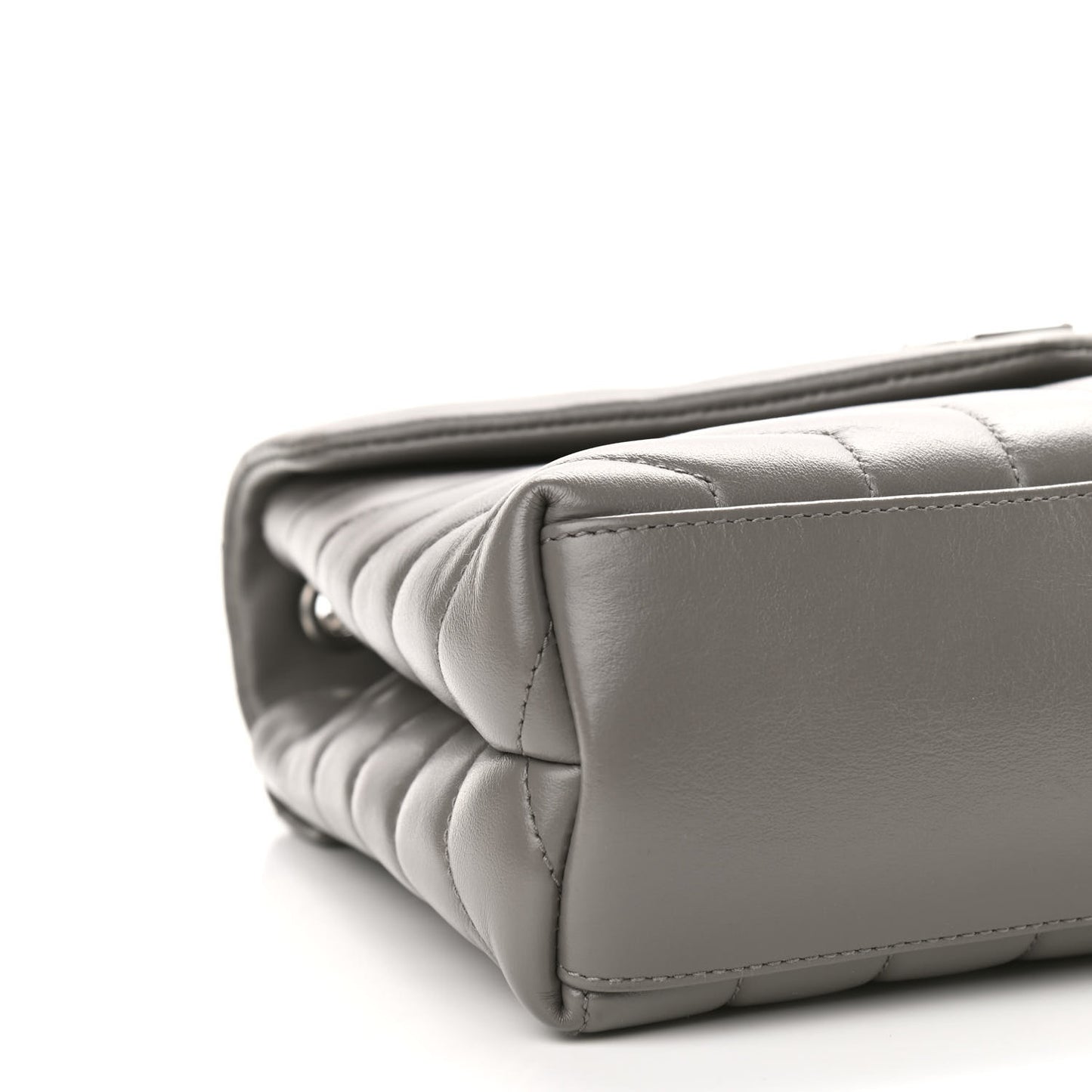 Calfskin Y Quilted Monogram Small Loulou Chain Satchel Earth