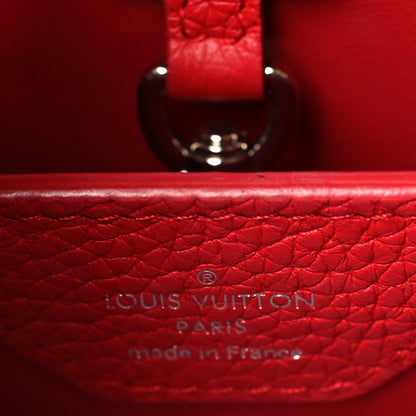 Louis Vuitton Taurillon Capucines BB Rubis 6 of 8
