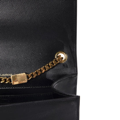 Saint Laurent Grain De Poudre Small Monogram Kate Satchel Black 8 of 12