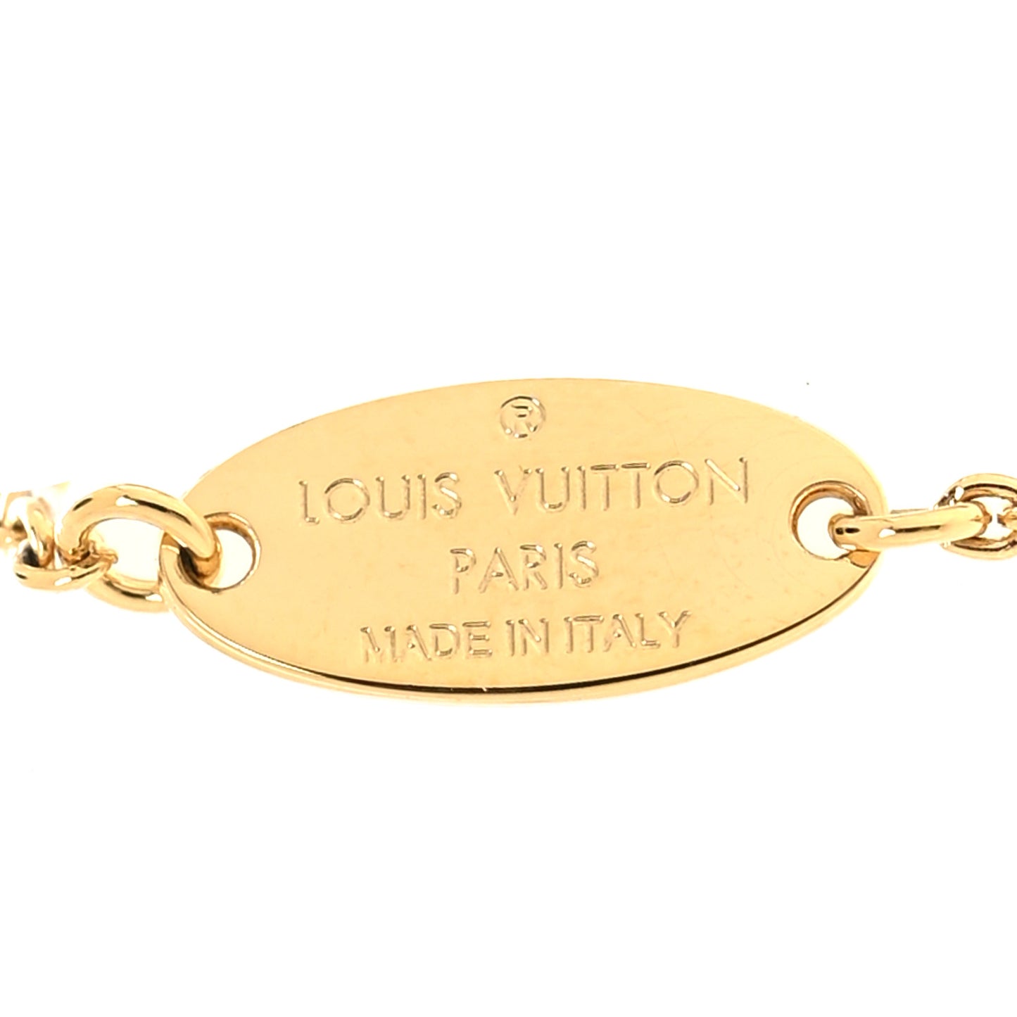 Enamel LV Iconic Necklace Gold Pink