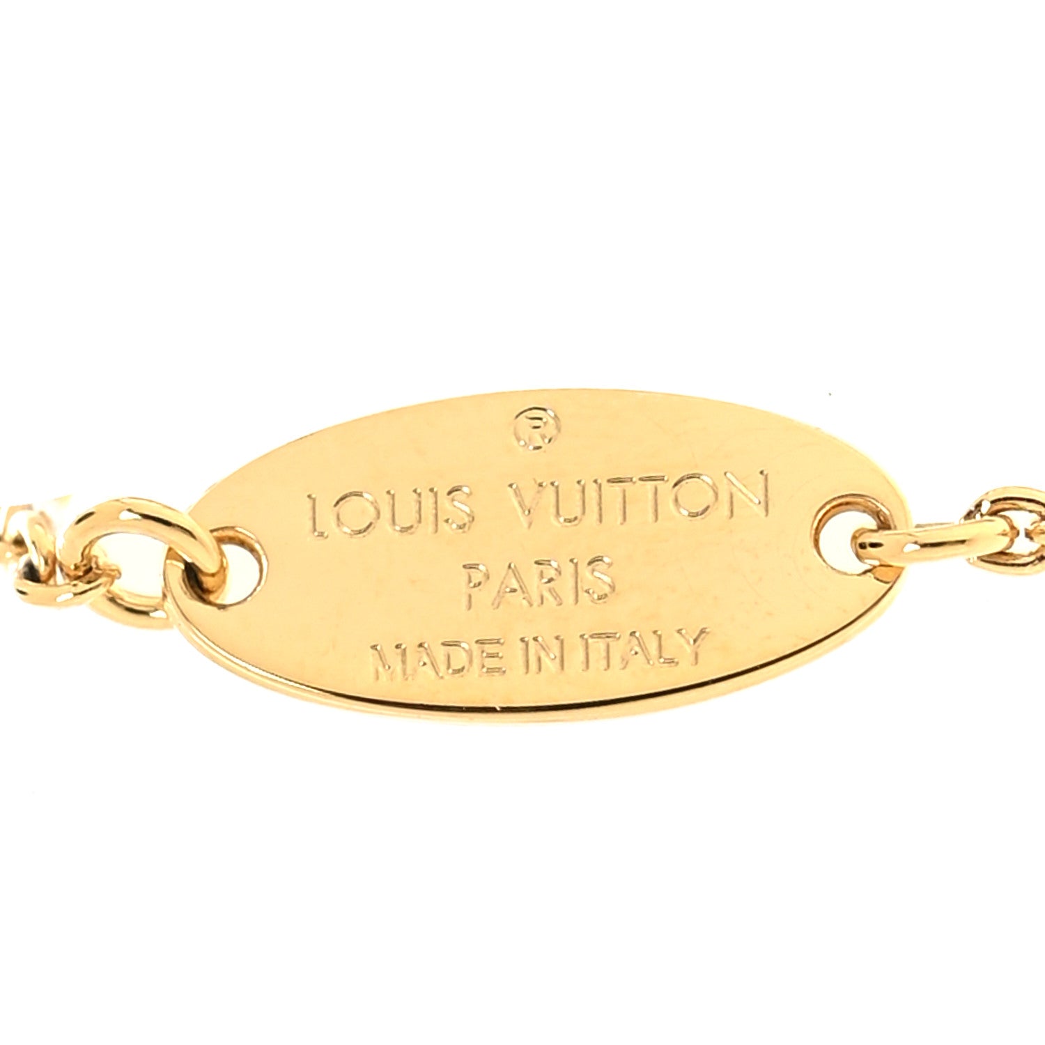 Louis Vuitton Enamel LV Iconic Necklace Gold Pink 5 of 6