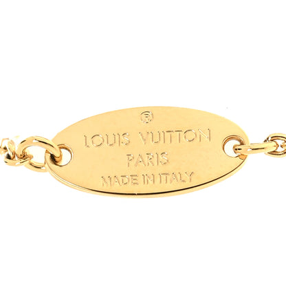 Louis Vuitton Enamel LV Iconic Necklace Gold Pink 5 of 6