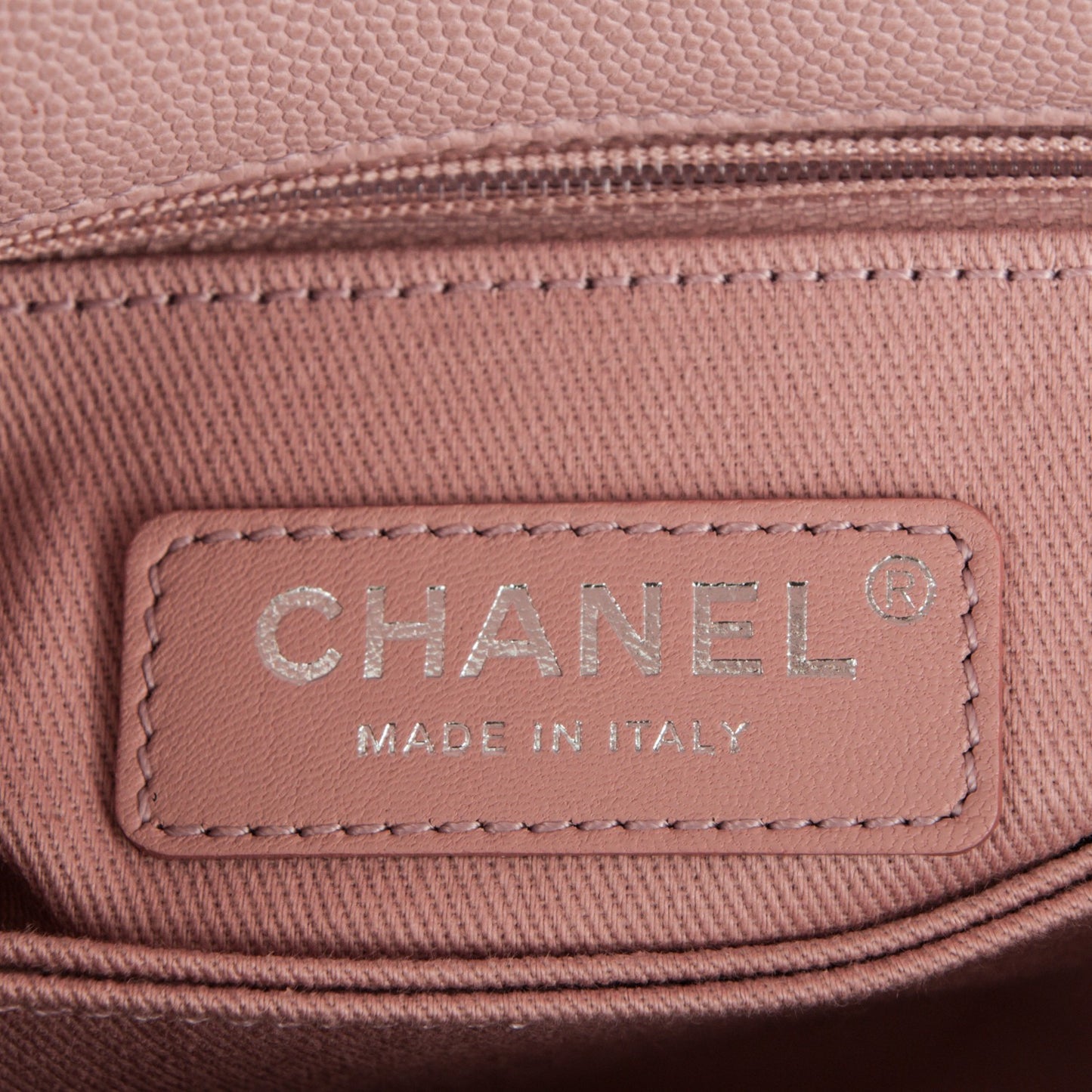 Caviar Quilted Mini Coco Handle Flap Light Pink