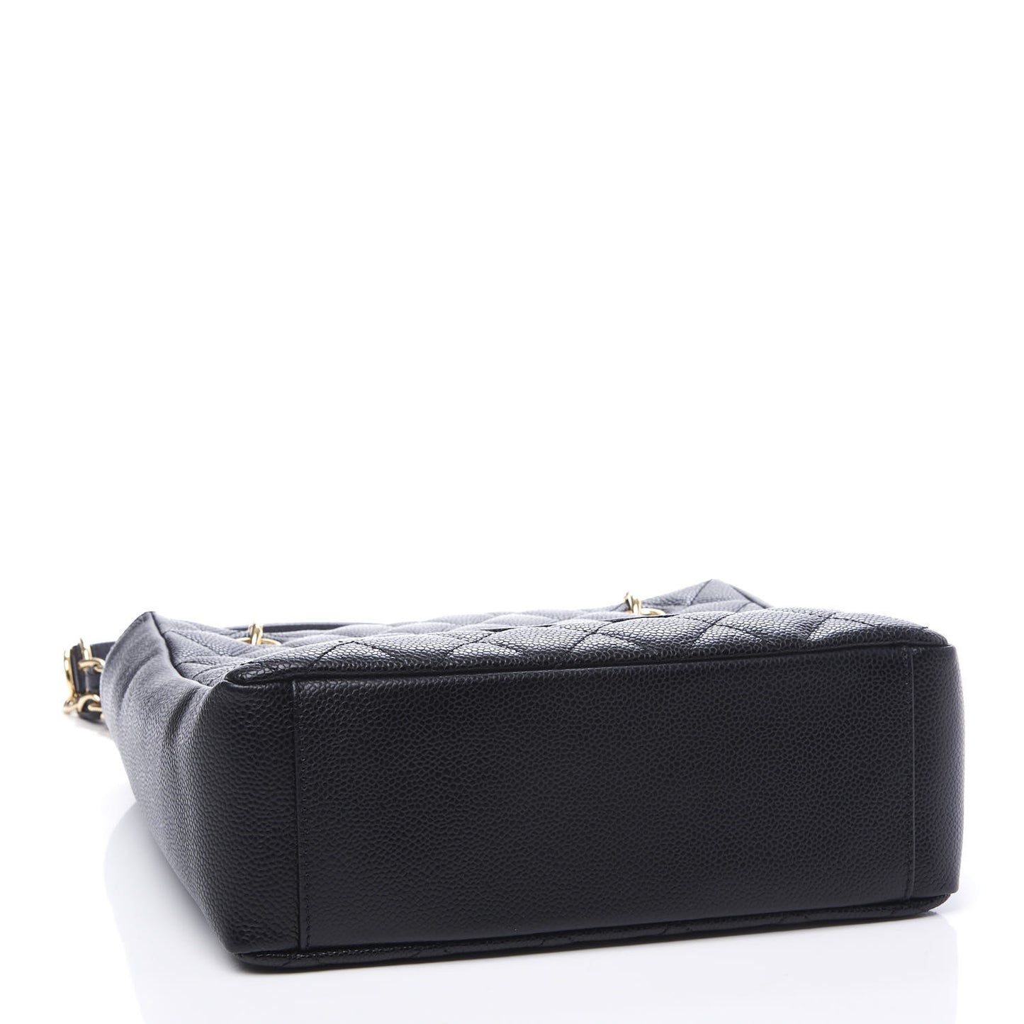 Caviar Quilted Petit Shopping Tote PST Black