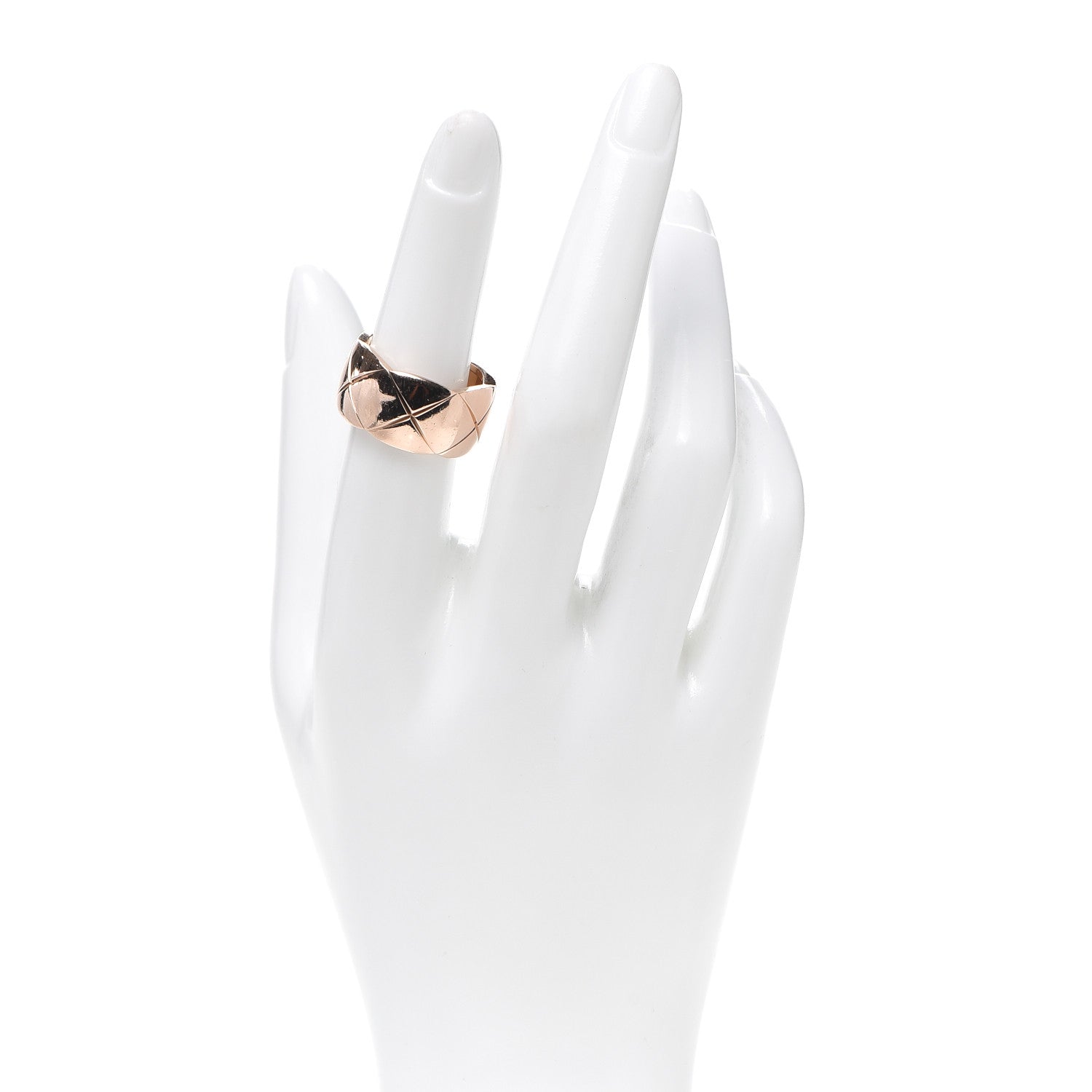 Chanel 18K Beige Gold Large Coco Crush Ring 53 6.25 2 of 7