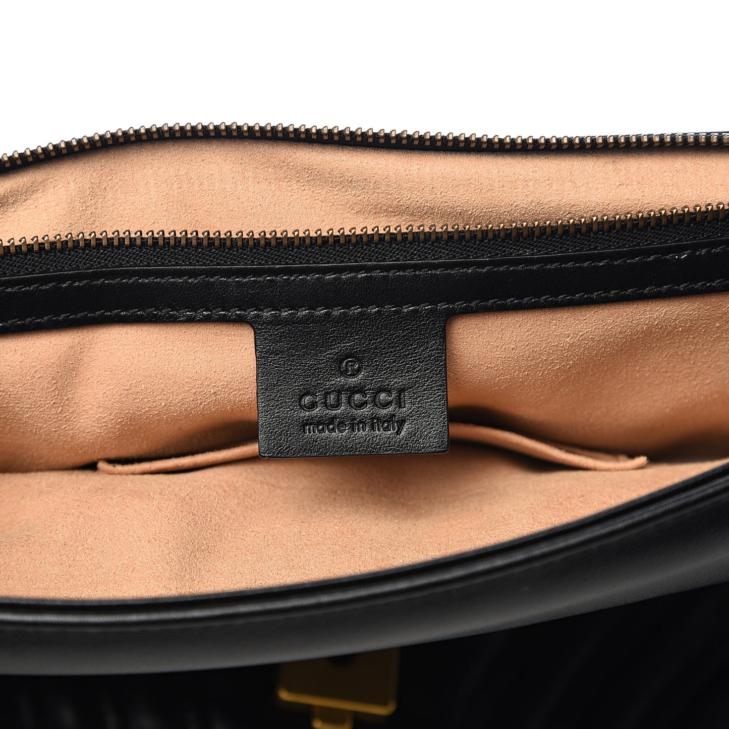 Calfskin Matelasse Large GG Marmont Shoulder Bag Black