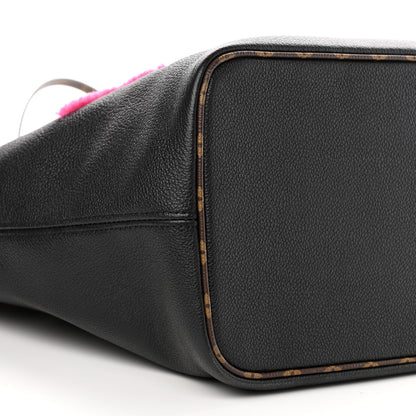 Louis Vuitton Calfskin Monogram Teddy Neverfull MM Black 10 of 11