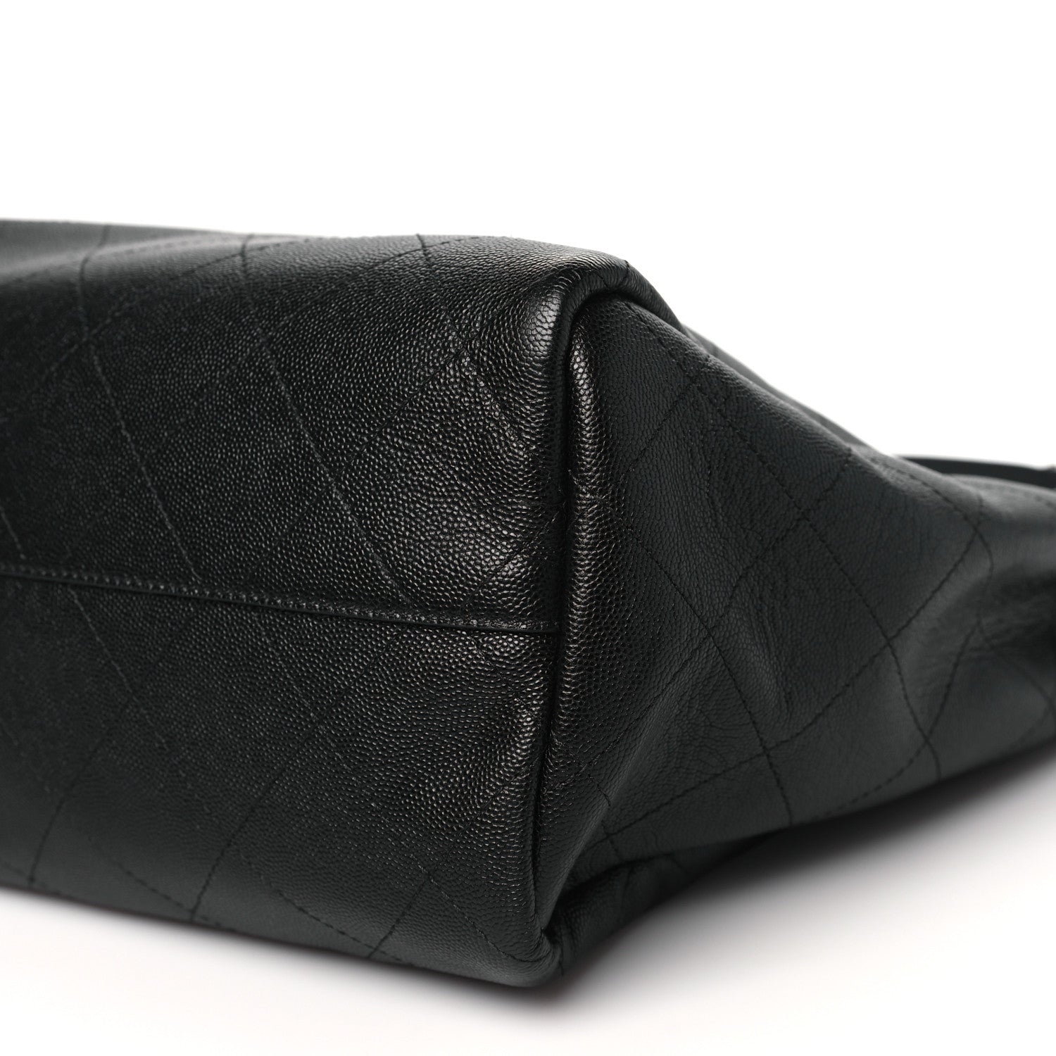 Chanel Caviar Stitched Large Lady Coco Shopping Tote Black 9 of 10