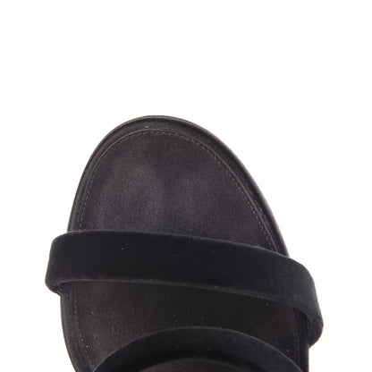 Chanel Velvet CC Sandals 41 Black 19 of 20
