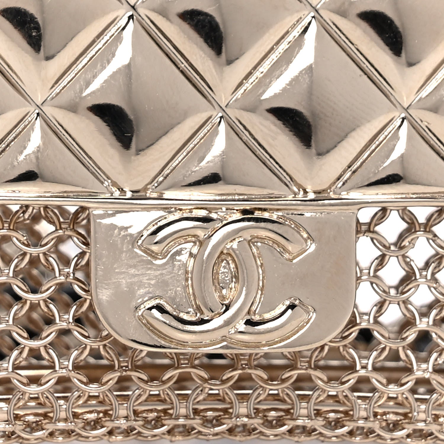 Chanel Lambskin Chain CC Flap Bag Belt 80 Black Gold 6 of 8
