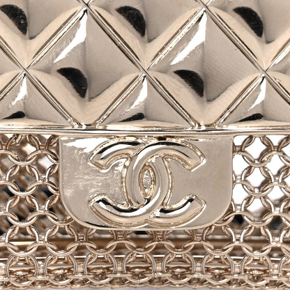 Chanel Lambskin Chain CC Flap Bag Belt 80 Black Gold 6 of 8