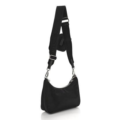 Prada Nylon Re-Edition 2005 Shoulder Bag Black 2 of 8