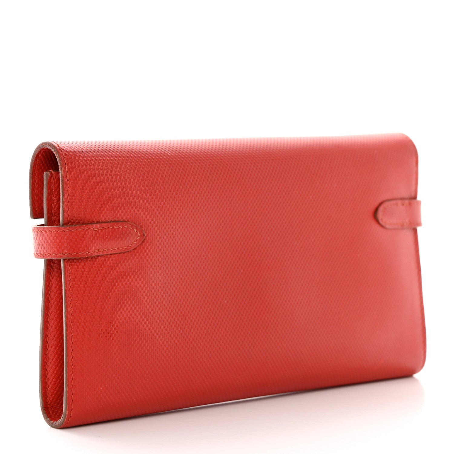 Hermes Grain d'H Kelly Longue Wallet Sanguine 3 of 15