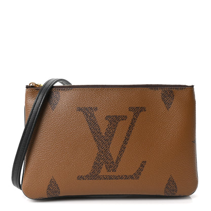 Louis Vuitton Reverse Monogram Giant Double Zip Pochette 1 of 9
