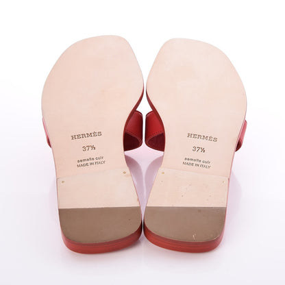 Hermes Tadelakt Oran Sandals 37.5 5 of 9