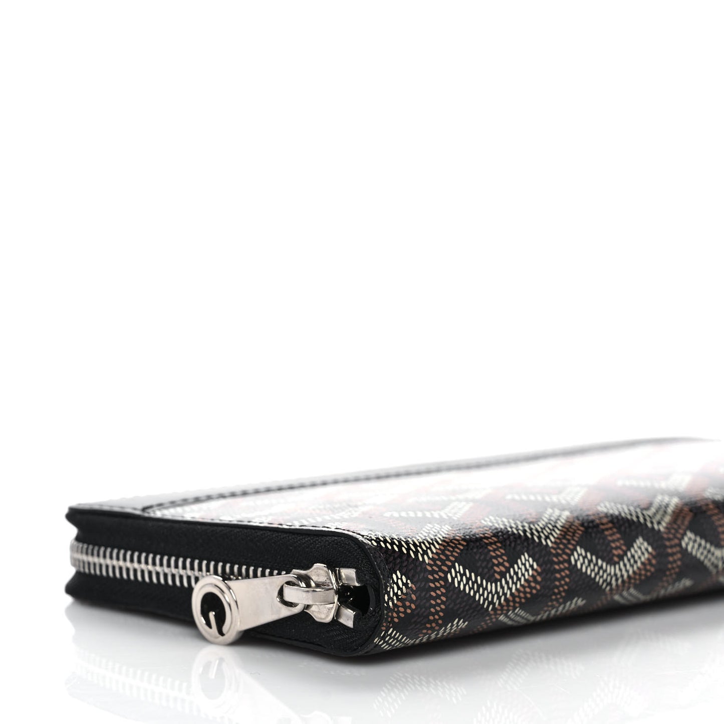Goyardine Matignon Zip Around GM Wallet Black