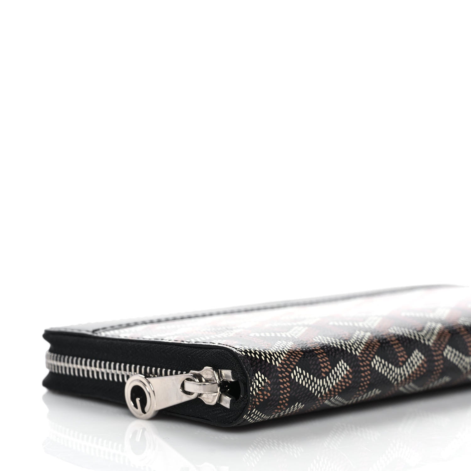 Goyard Goyardine Matignon Zip Around GM Wallet Black 8 of 9