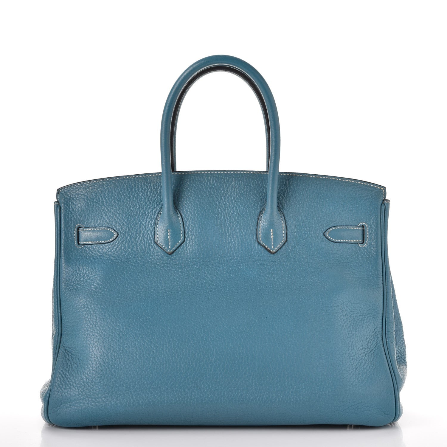 Hermes Taurillon Clemence Birkin 35 Blue Jean 4 of 40