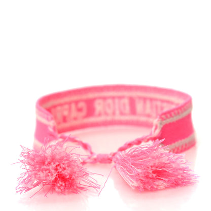 Christian Dior Woven Cotton J'Adior Friendship Bracelet Hot Pink 3 of 3