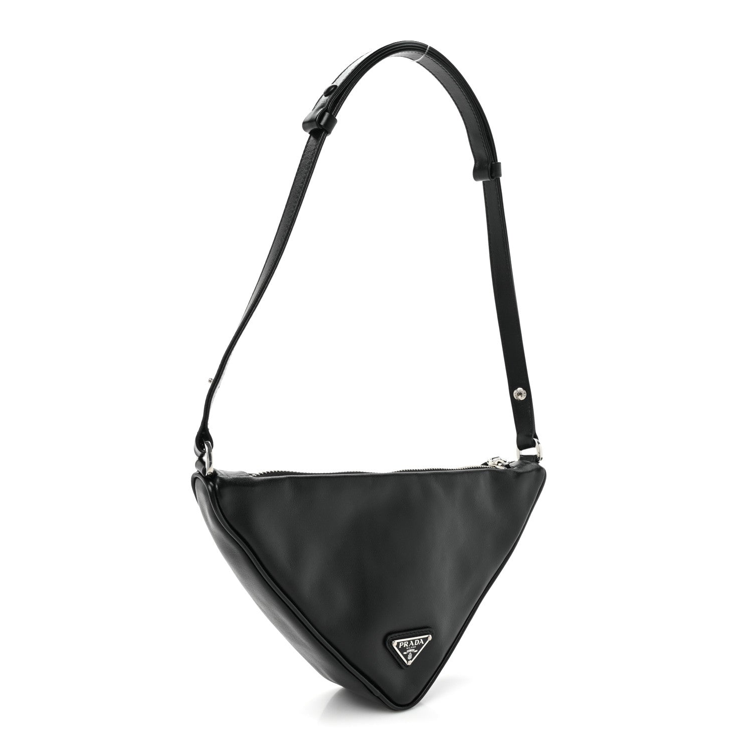 Prada Grace Lux Triangle Pouch Black 3 of 8